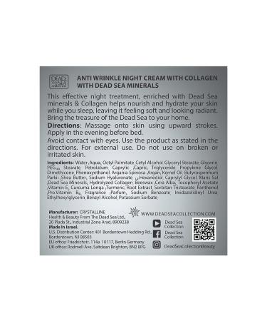 Dead Sea Collection Anti-Wrinkle Day Cream with Retinol & Sea Minerals Nourishing Anti-Aging Moisturizer (1.69 fl.oz) - Buy Online on GoSupps.com