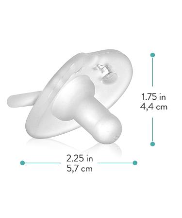 Evenflo Feeding Balance Plus Stage 1 Cylindrical Baby  Newborn and Infant Pacifier - Developed with Pediatric Feeding Specialists - 0 to 6 Months (Pack of 6) 6 Count (Pack of 1) Clear - Buy Online on GoSupps.com