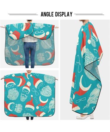 Waterproof Barber Cape - Santa Hats Moustaches Beards & Cheetah Design Hair Cutting Bib for Men & Women | International Shipping - Buy Online on GoSupps.com