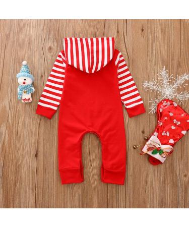 Geagodelia Baby Boy Christmas Romper Jumpsuit 6-12 Months Red - My First Christmas Outfit - Buy Online on GoSupps.com