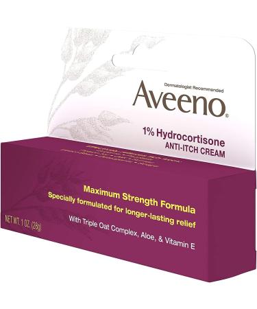 Aveeno Active Naturals Anti-Itch Cream 1 oz (6 Pack) - Soothing Relief for Itchy Skin - Buy Online on GoSupps.com