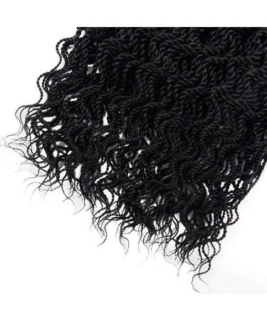 8 Packs 14-Inch Wavy Senegalese Twist Crochet Hair Extensions - Synthetic Braiding Hair (1B) - Buy Online on GoSupps.com