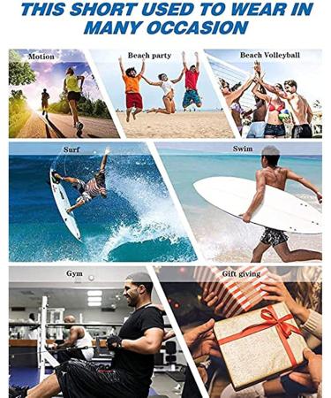 Ronony Men's Beach Shorts - Summer Water-Repellent Bermuda Trunks Elastic Training Pants (XL Black) | International Shipping Available - Buy Online on GoSupps.com