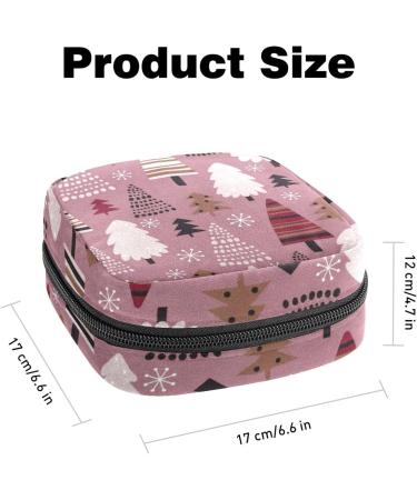 Guantierendiy Sanitary Napkin Storage Bag - Portable Period Pouch for Women & Teens | Menstrual Cup & Nursing Pad Holder - Christmas Tree Design (Multicolor) - Buy Online on GoSupps.com