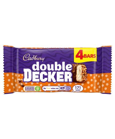 Cadbury Cadbury 4-pack of double-layer chocolate bars layers of nougat and crispy cereal covered in milk chocolate 4 bars of 43.7g each