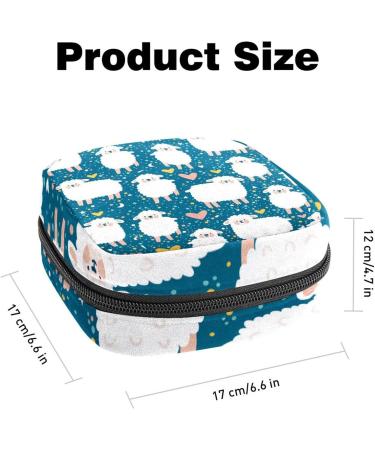 Womens Bonds Storage Pockets Stillpad Holder - Sheep Pattern Portable Period Kit Bag | Feminine Product Bag for Women & Girls - Buy Online on GoSupps.com