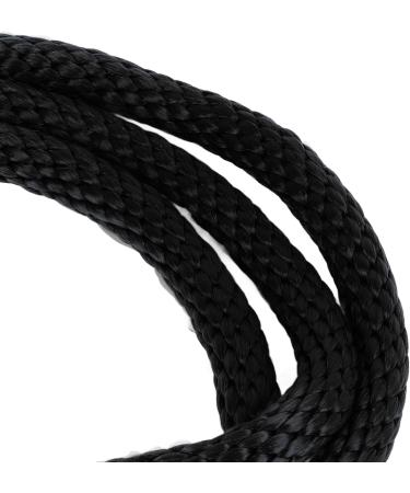 Horse Halter Pulling Rope Harness Bold Two Meter Rope with Large Horse Hook Horse Web Lunge Line Horse Training Rope Equine Lunge Line (Black) - Buy Online on GoSupps.com