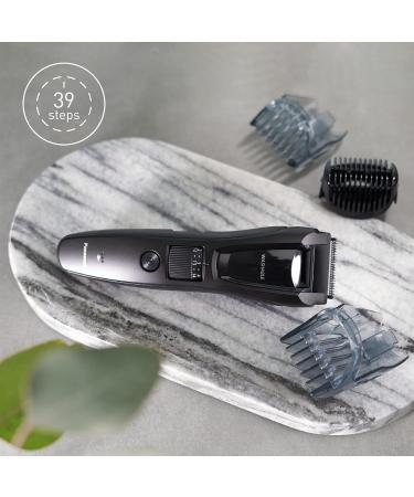 Panasonic ER-GB61-K503 Trimmer for Men - 3 in 1 Rechargeable Beard Body & Head Grooming | Stainless Steel Long Battery Life 39 Settings 3 Accessories - Black/Silver - Buy Online on GoSupps.com