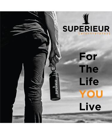 Superieur Electrolyte Powder Packets - Vegan Hydration Powder with Sea Minerals - Keto Friendly, Non-GMO, Zero Sugar Supplement - Raspberry Flavor (14 Packets) - Buy Online on GoSupps.com