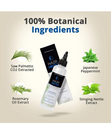 HAIRMETTO Saw Palmetto Hair Serum | Promotes Hair Regrowth, Soothes Scalp | Non-Oily, Peppermint Scent -118 mL - Buy Online on GoSupps.com