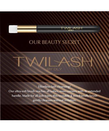 Lash Shampoo 200ml for Salon & Home Use - High-Purity Eyelash Cleanser with 2 Extended Handle Brushes - Unscented Perfect for All Skin Types - Buy Online on GoSupps.com