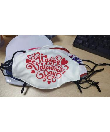 Comfortable Windproof mask Cute Sweet Heart Shapes On Blurry Background Romantic Love Valentines Day Printed Facial decorations for adult - Buy Online on GoSupps.com