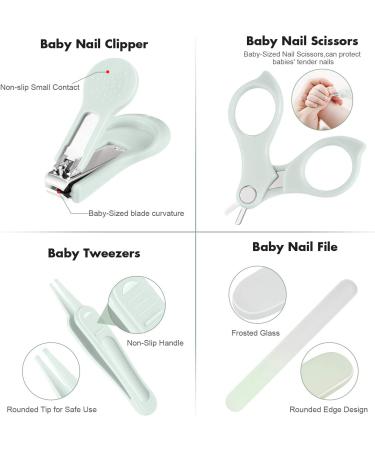 Baby Nail Clippers 4-in-1 Kit with Cute Owl Case for Newborns, Infants, Toddlers, and Kids - Safe Nail Clipper, Scissors, Tweezers, Nail File - Buy Online on GoSupps.com