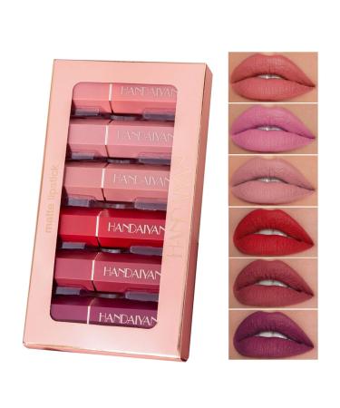 Minyun Beauty Colors waterproof matt liquid lipstick set waterproof durable lip gloss non-stick-coated cup lip gloss kiss nourishing lipstick 12 hours without - Buy Online on GoSupps.com