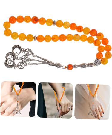 EXCEART 1 String 33 beads bracelet chinese bracelet buddhist prayer beads bracelet for women China Miss gem As Shown 1X1.5X31.5CM - Buy Online on GoSupps.com