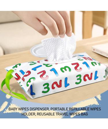 DUOBEY 5 pieces of travel wipes case wipe holder baby wipe container baby wipe holder suitable for daily use at home and when traveling - Buy Online on GoSupps.com