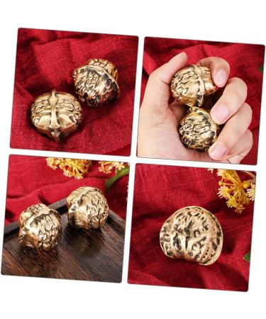 Handball Ornaments - Brass Power Meditation Balls | Chinese Walnut Stress Relief | International Shipping - Buy Online on GoSupps.com