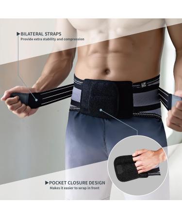 LP SUPPORT Lumbar Back Brace - Lower Back Support for Weightlifting & Heavy Lifting | Breathable Knit 4 Semi-Rigid Stays Adjustable Straps - Medium Size for Men & Women - Buy Online on GoSupps.com