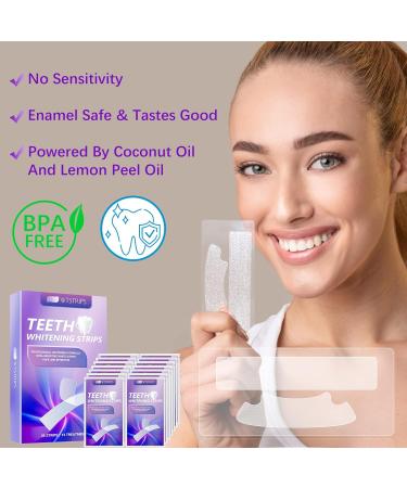Teeth Whitening Strips 28-Strip Kit | Professional Effects with Reduced Sensitivity | Coconut Flavor | Dental Whitener for Whiter Teeth - Buy Online on GoSupps.com
