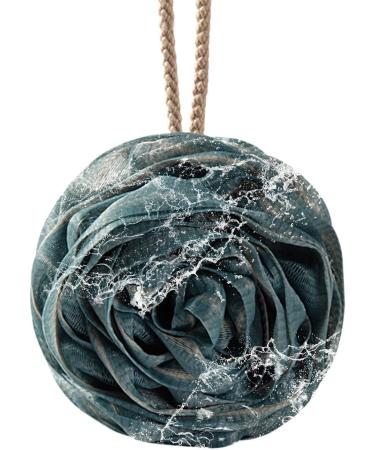 Soft Bath Balls | Rose Large Bath Balls Women & Men Skin Friendly Body Scrubber Soft Shower Balls with Lanyard for Home Blue - Buy Online on GoSupps.com