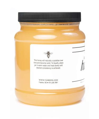 TJO Bees Raw & Unfiltered Honey - 5 LB (80 OZ) Jar, 100% Pure, Natural Honey - Buy Online on GoSupps.com