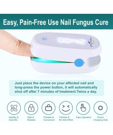 Rechargeable Nail Fungus Laser Treatment Device for Onychomycosis - Portable & Household Use - Buy Online on GoSupps.com