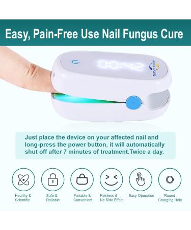 Nail Fungus Laser Treatment Device - Targets Damaged Toenails - Onychomycosis Therapy - Buy Online on GoSupps.com
