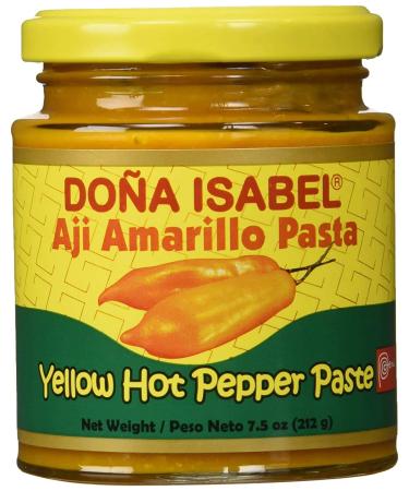 Dona Isabel Aji Amarillo Paste - Hot Yellow Pepper Paste - 7.5 Ounces - Product of Peru - 2 PACK