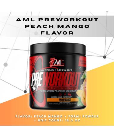 Advanced Molecular Labs - Pre Workout Powder Increase Drive & Enhance Performance Peach Mango 18.03 oz - Buy Online on GoSupps.com