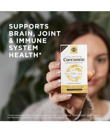 Solgar Full Spectrum Curcumin 90 LiCaps (Pack of 2) - Superior Absorption - Brain, Joint & Immune Health Support - Non-GMO, Vegan, Gluten-Free, Dairy-Free - 180 Servings - Buy Online on GoSupps.com