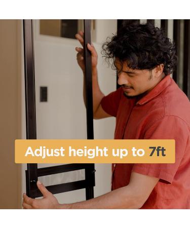 Hakuna Pets Patio Pet Door for Sliding Doors | Easy DIY Install | Magnetic Closure | Durable UV Resistant Mesh | Large, Black | Ideal for Rentals - Buy Online on GoSupps.com