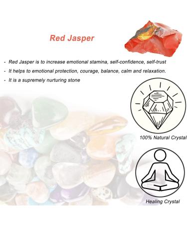 Red Jasper Raw Crystals 1.25-2.0 | Natural Healing Stones for Tumbling, Polishing, Wicca & Reiki - Buy Online on GoSupps.com