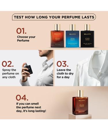 OUD PARFU.M Intense Unisex Perfume for Men & Women with Carnation Vanilla Cedarwood|Woody Oriental Long Lasting Fragrance Scent 100Ml - Buy Online on GoSupps.com