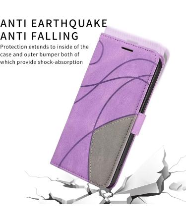 Haygdz Purple Leather Cover for LG K22 Plus - Premium PU Wallet Case with Card Compartment & Magnetic Stand - Buy Online on GoSupps.com