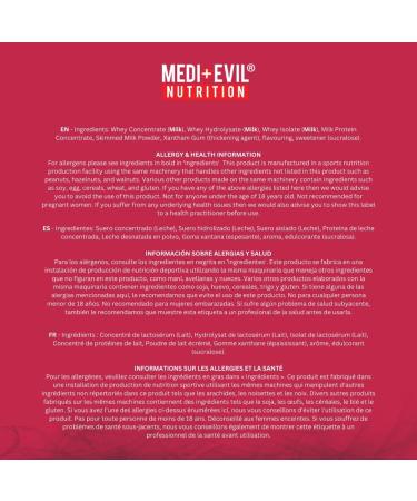 Medi-Evil Nutrition Whey Dynamic Protein Raspberry Cream Flavour 600g 20 Servings Whey Protein Powder for Muscle Growth Vegetarian Raspberry Cream 20 Servings (Pack of 1) - Buy Online on GoSupps.com