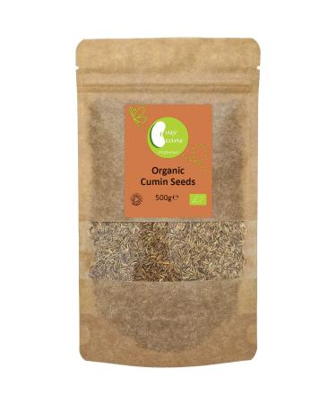 Organic Cumin Seeds - Certified Organic - by Busy Beans Organic (500g)