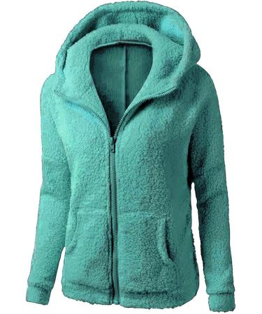 oelaio Winter Clothes for Women Fleece Jacket Lightweight Full Zip Soft Outdoor Coat with Pockets Pink Sweatshirt 2023 Y2k Light Blue Large - Buy Online on GoSupps.com