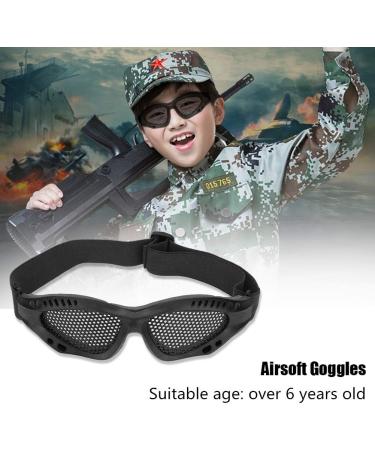 Buy Soluptanisu Lattice Protective Glasses for Airsoft - Adjustable Tactical Military Mesh (Black) - Buy Online on GoSupps.com