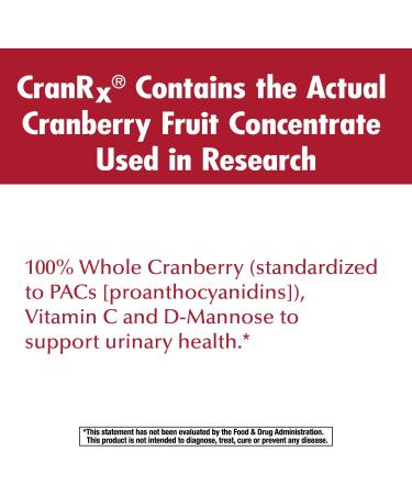 Nature's Way CranRx Gummies for Urinary Health - BioActive Cranberry, D-Mannose, Vitamin C | 50 Gummies - Buy Online on GoSupps.com