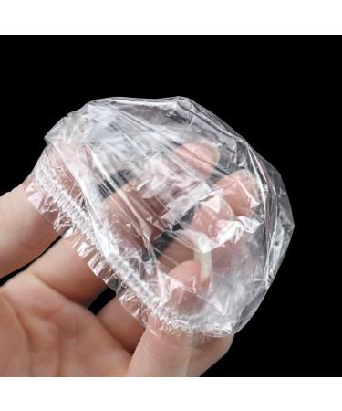 Disposable Ear Covers - 100 Pack Clear Waterproof Hearing Protection Caps for Shower Spa Hair Dye & Salon Use - Buy Online on GoSupps.com