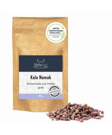 Original Kala Namak rock salt from India granulate for the salt mill natural gourmet salt black salt 250g - pepper thief 250 g rough