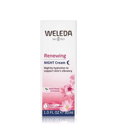 Weleda Renewing Night Face Cream - 1 fl oz Plant Rich Moisturizer with Wild Rose, Peach Kernel & Almond Oils - Buy Online on GoSupps.com