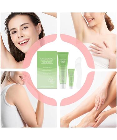 Facial Hair Removal Cream - Moisturizing 2 in 1 with Spatula - Facial Hair Removal Cream Kit for Daily Use Holidays Weddings Summer Travel Beach Brides Women Men - Buy Online on GoSupps.com