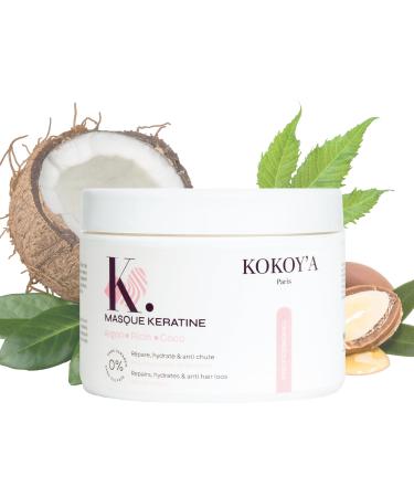 KOKOY'A Paris - MASK Keratin Argan Coconut Castor - 500ml | Nourishing and repairing care for dry and damaged hair