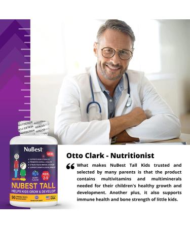 NuBest Tall Kids Chewable Multivitamins & Minerals for Kids Ages 2-9 | Immunity & Bone Strength Support | Fun Animal Shapes | 90 Berry Tablets - Buy Online on GoSupps.com