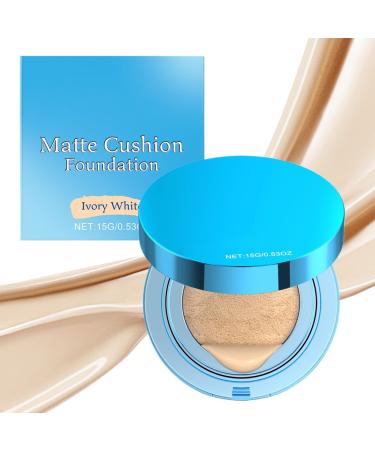 Makeup Coussion | Long-Lasting Matte Foundation for Women | Concealing Brightening Cream for School Travel Parties Business Trips Camping