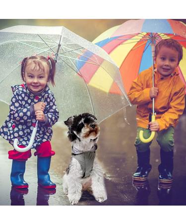 Buy Petcute Dog Rain Jacket - Waterproof Windproof Coat with Reflective Stripes & Adjustable Hood for Small to XL Dogs - Gray - Buy Online on GoSupps.com