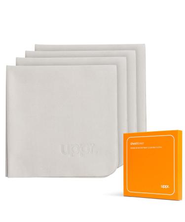 UPPERCASE Designs GhostBlanket Microfiber Cleaning Cloth for Glasses Tablet Laptop Screens Phone Screens Camera Lenses (4 Pack)