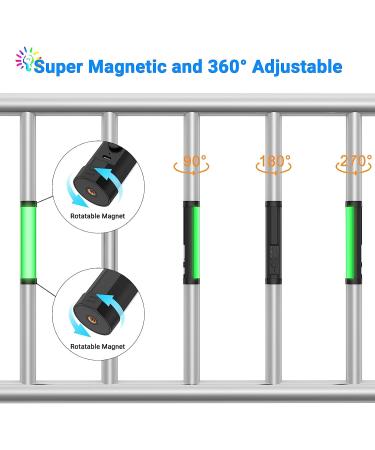 LUXCEO Handheld RGB LED Video Light Wand for Photography - Rechargeable Mini Stick for Video Shooting - Magnetic Professional Tube Light for YouTube and TikTok - Black - Buy Online on GoSupps.com
