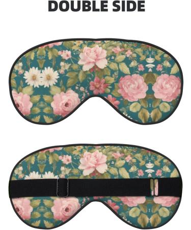 Blossom Flower Print Ultra-Soft Light-Blocking Eye Mask | Optimal Comfort & Restful Sleep - Shop Internationally - Buy Online on GoSupps.com